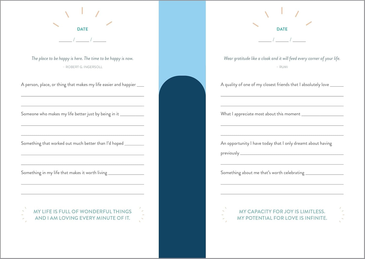 The 5-Minute Gratitude Journal: Give Thanks, Practice Positivity, Find Joy