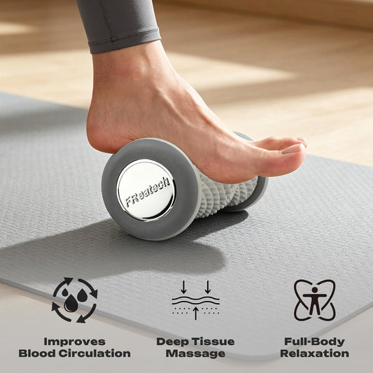 FREATECH Foot Massager Roller with 459 Spiky Massage Points, Durable PP Material, Plantar Fasciitis Relief, Deep Massage for Heel & Arch Pain, Reflexology Acupressure Tool for Muscle Relaxation