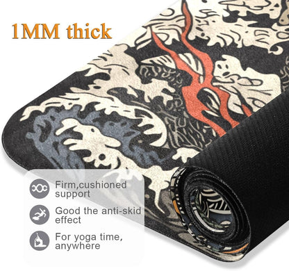 Qilmy Fantasy Mandala Pattern Yoga Mat, Non-Slip Texture Pro Yoga Mat Eco Friendly Exercise & Workout Mat for Yoga, Pilates and Floor Exercises