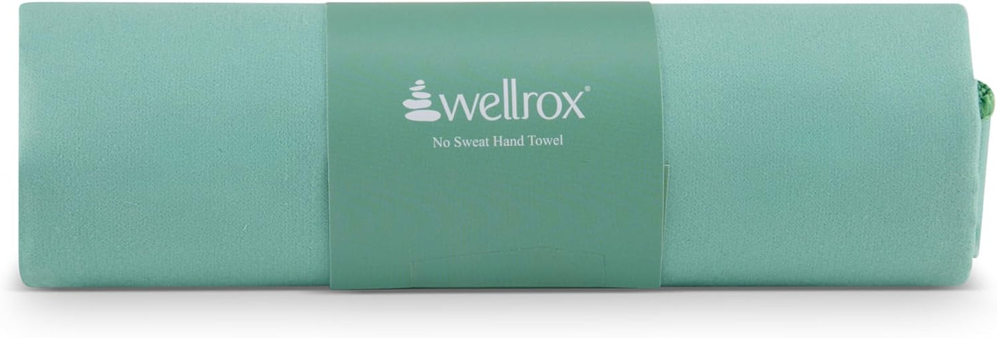 Wellrox Microfiber Yoga Hand Towel – Super Soft, Quick-Dry, Non Slip Yoga Towel for Hot Pilates, Gym & Workouts (26.5" x 16", Lavender)