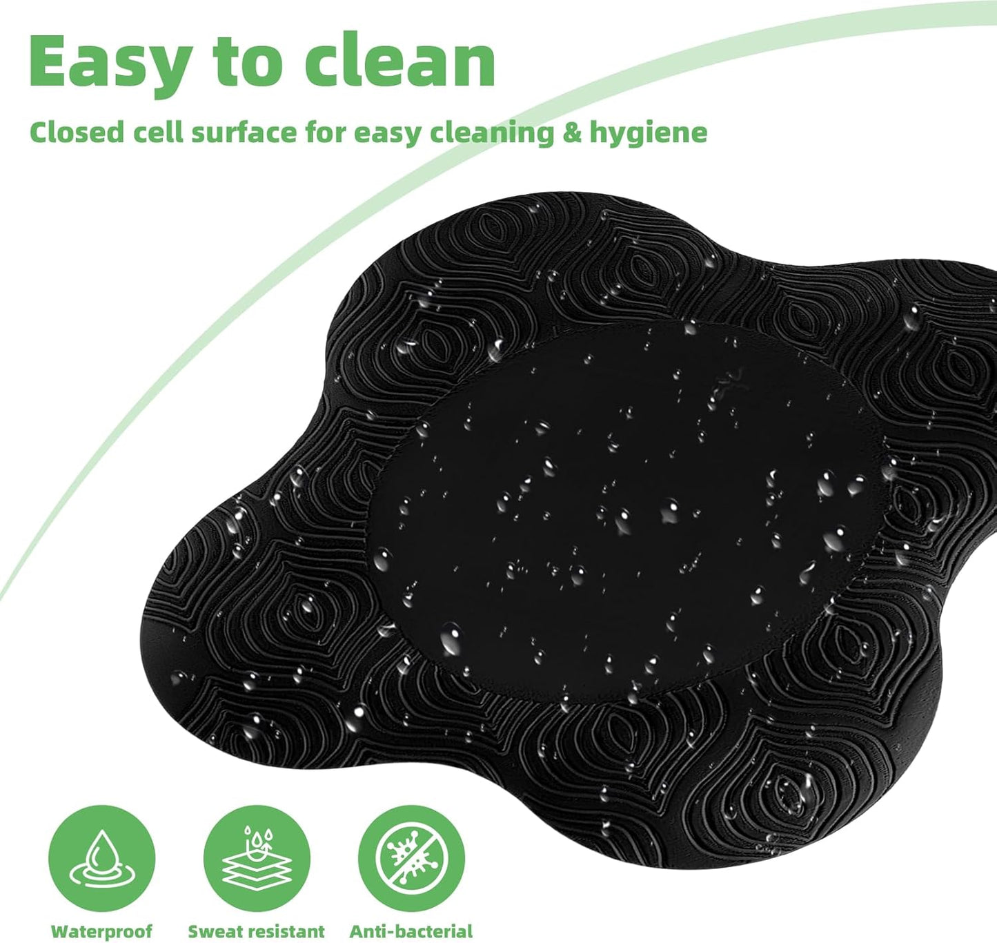 4 Pack Yoga Knee Pads Mat Setyoga, Comfortable Yoga Kneeling Mat for Knees Elbows Wrists and Head Unisex Support Foam, 4 Pack Mixed Colors
