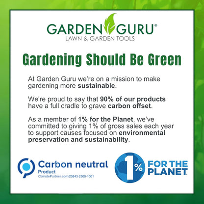 Garden Guru Cushioned Gardening Knee Pads with Adjustable Straps - Soft Inner Liner, Ultra Comfort Padding, Garden Kneelers for Yard Work, Cleaning, Household Chores, Roofing, and More 1 Pack