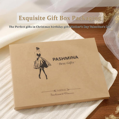 Pashmina Scarf and Shawl - Soft Women Pashminas Wrap for Wedding Evening Party dresses