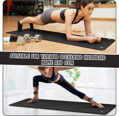Briwooody Hanging Yoga Mat, Exercise Mat Non Slip Thick for Women and Men, Tear-resistant Fitness Pad with Reinforced Holes for Home Gym, Yoga, Pilates,stretching