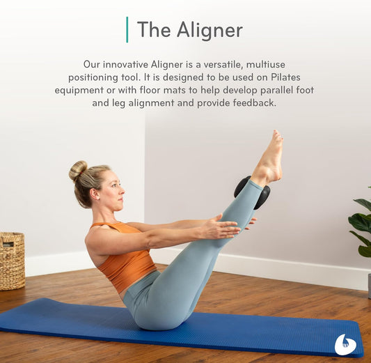 Balanced Body The Aligner, Pilates and Yoga Block, Pilates Block for Alignment, Pilates Workout Equipment for Home Gym or Studio Use, Black