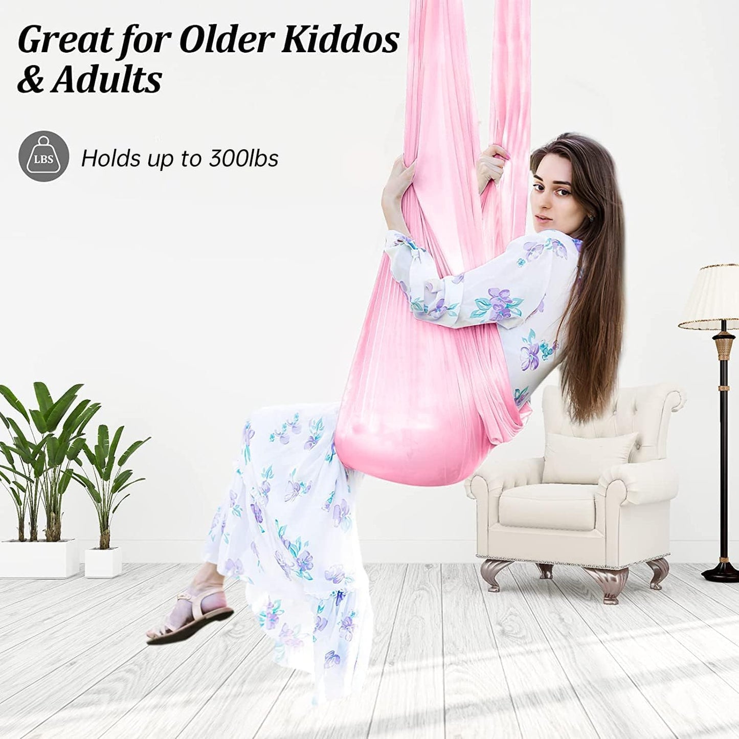 Aokitec Therapy Swing for Kids with Special Needs (Hardware Included) Snuggle Swing Cuddle Hammock Indoor Adjustable Aerial Yoga for Children with Autism, ADHD, Asperger, Sensory Integration