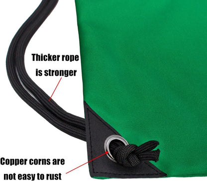 HOLYLUCK Drawstring Backpack Bag Sport Gym Sackpack - Colors A