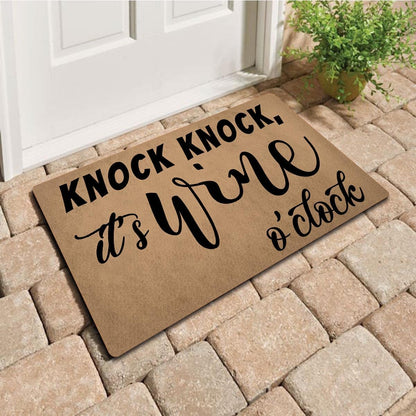 MELODADDY Funny Welcome Doormat Front Door Decor Rugs with Rubber Back 30"(L) x 18"(W) Personalized Matt Outside Entrance (Leave Your Worries At the Door Yoga Meditation Namaste)