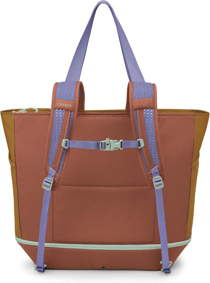 Osprey Daylite Large Tote Weekend Pack - Shoulder or Backpack Carry with Laptop Sleeve & Shoe Compartment, Torrent Blue