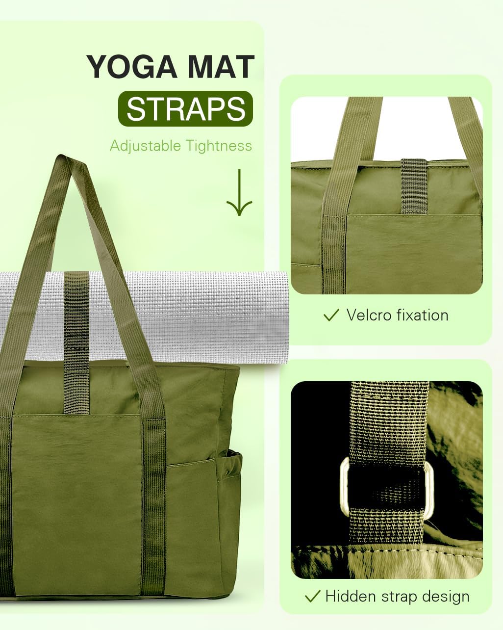 Tote Bag for Women, 26L Capacity Travel Purses Work Bag, Small Zipper Tote Bag for Travel Nurse Gym Teacher