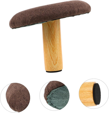 Outanaya Ergonomic Wooden Kneeling Bench for Posture Compact Meditation Stool for Reading Prayer and Office Use Relieves Leg Pressure Unique Design and Stability