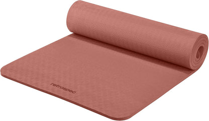 Retrospec Zuma Yoga Mat | 1/2 Inch Thick Non Slip Workout Mat | TPE Exercise Mat for Yoga, Pilates & Stretching | 72x24in