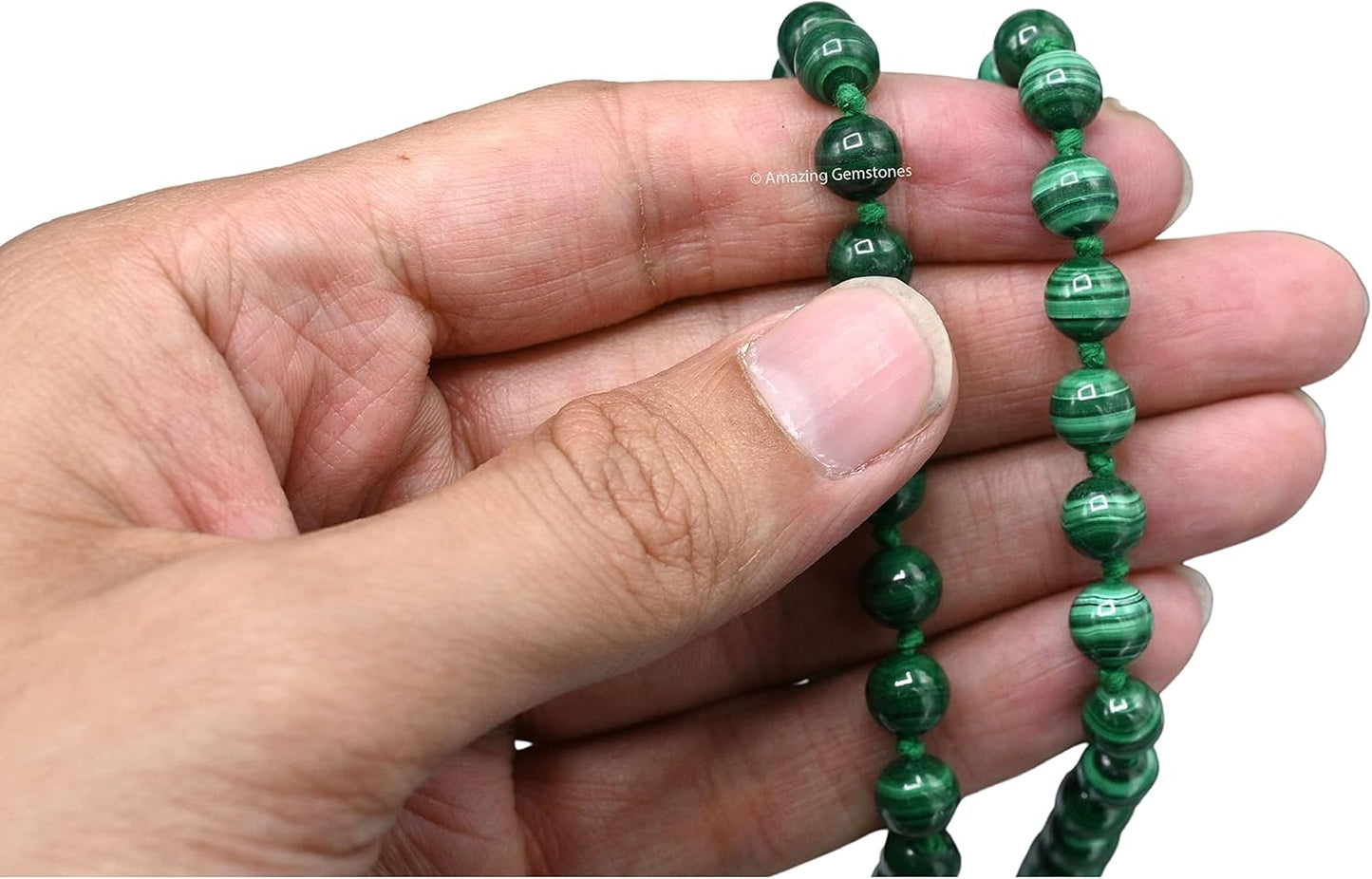 Amazing Gemstone 108 Beads Handmade Mala (Knotted, Rudraksha) - Colors A