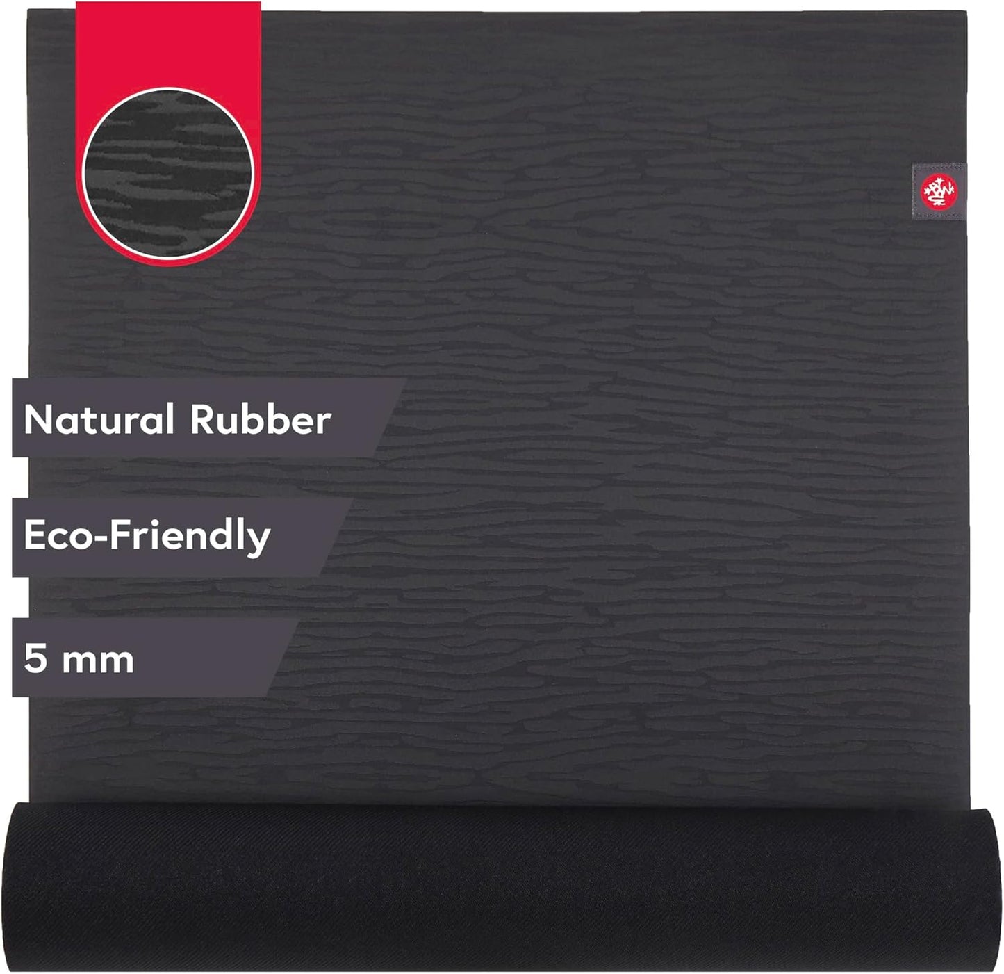 Manduka eKO Yoga Mat - Natural Rubber | Eco-Friendly | Soft Textured Surface| Natural Next-to-Skin Feel