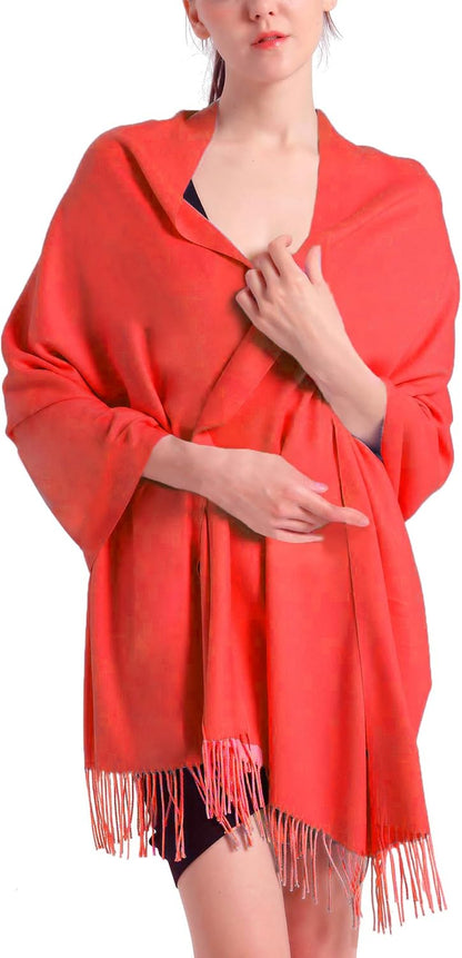Pashmina Scarf and Shawl - Soft Women Pashminas Wrap for Wedding Evening Party dresses