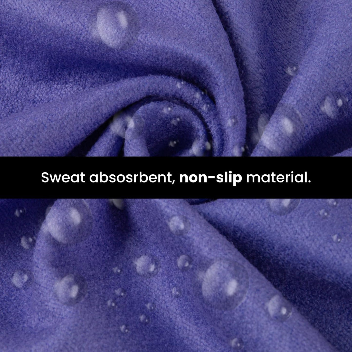 Yoga Grip Yoga Towel - Non Slip Hot Yoga Mat Towel With Corner Pockets, No-Skid Grip, and Built-in Alignment Lines | Soft, Moisture Wicking, and Sweat Absorbent | No Bunching, Stays in Place 72" x 25"