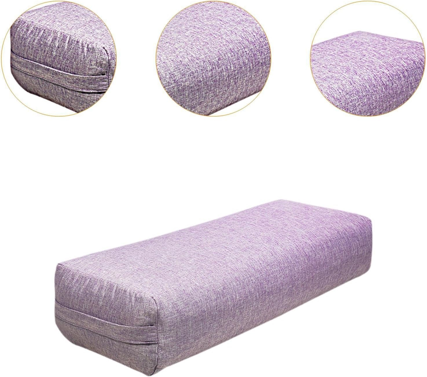 Vaveren Bolster Rectangular Pillow Multifunctional Prop for Legs Lightweight Professional Easy to Clean Cushion with Handle