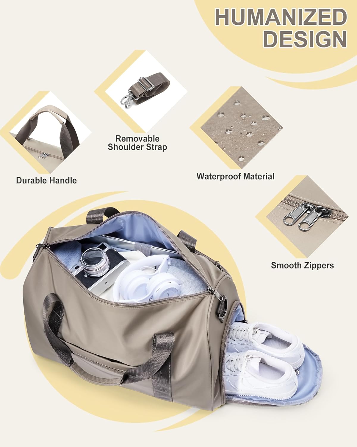 Gym Bag Womens Mens with Shoes Compartment and Wet Pocket Travel Duffel Bag for Women for Plane Sport Gym Tote Bags Swimming Yoga Waterproof Weekend Overnight Carry on Bag Hospital Holdalls - Colors C