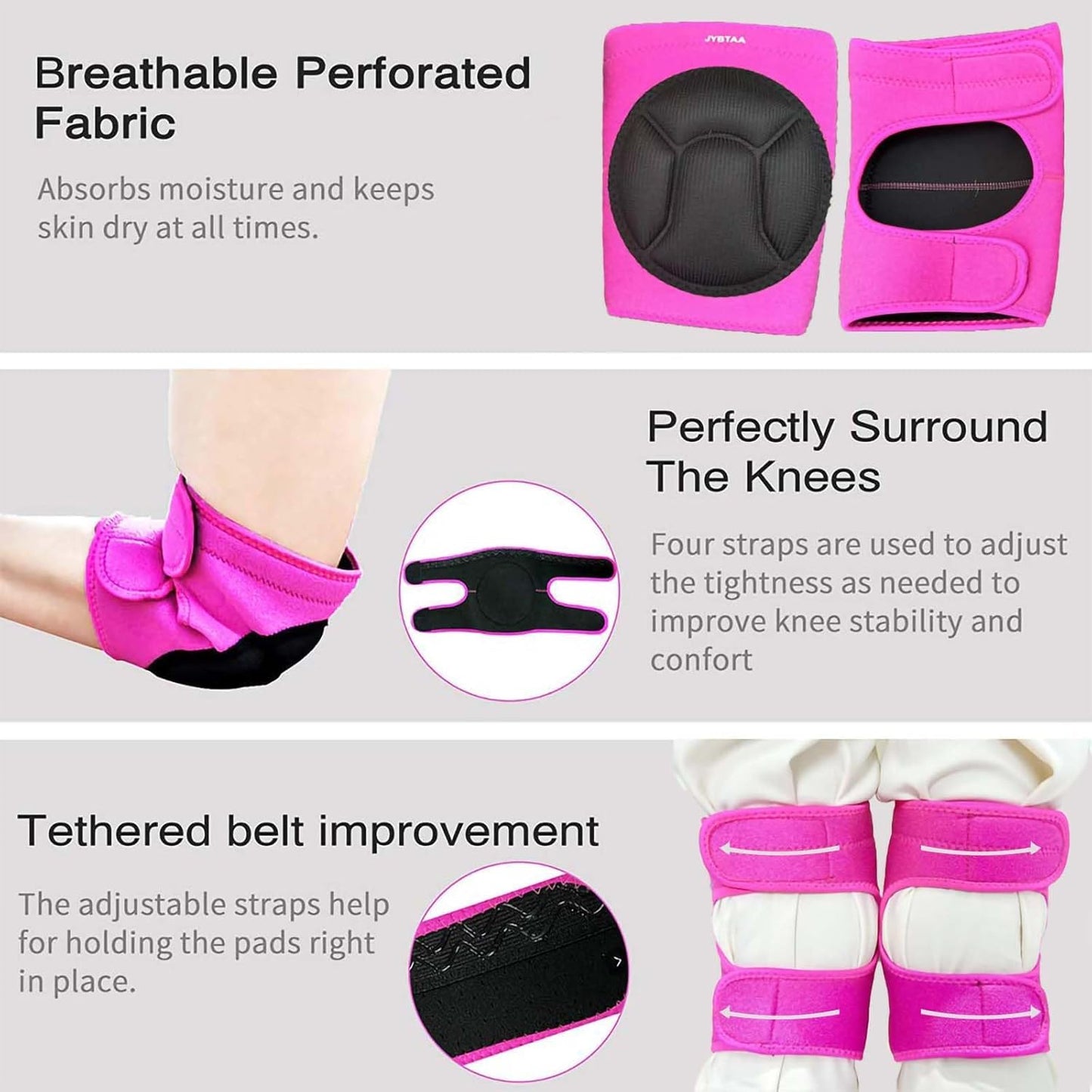 Men/Women Knee Pads For Cleaning, Work, Mechanic, Floors,With Soft Foam Kneepads Perfect For Kneeling for Gardening and Housework,Painter,Housekeeping,Weeding/Planting,Photographe.Black L (1 Pair)