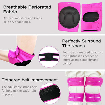 Men/Women Knee Pads For Cleaning, Work, Mechanic, Floors,With Soft Foam Kneepads Perfect For Kneeling for Gardening and Housework,Painter,Housekeeping,Weeding/Planting,Photographe.Black L (1 Pair)