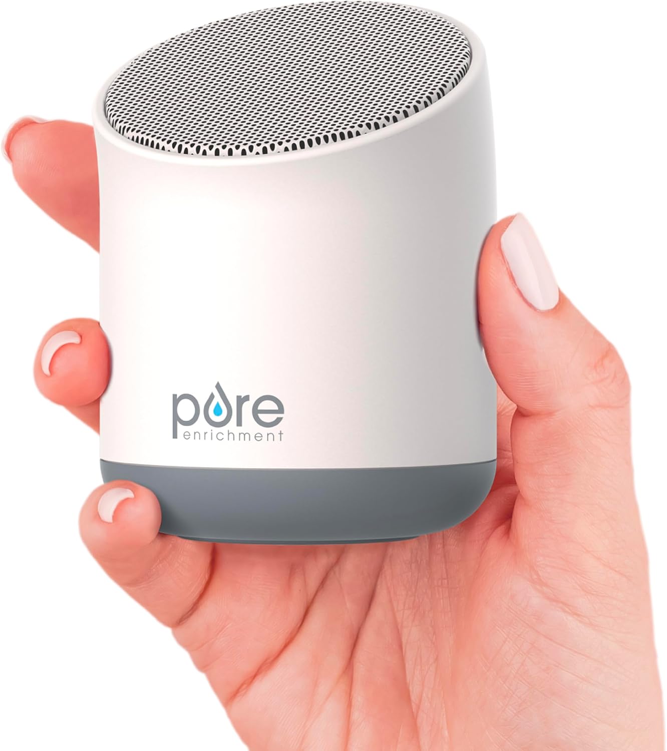Pure Enrichment Wave Mini Zen Soothing Sound Machine - Portable Sound Machine for Yoga Studios, Travel & Sleep - 6 Relaxing Sounds, Optional Timer & Rechargeable Lithium Battery (Tranquil Green)