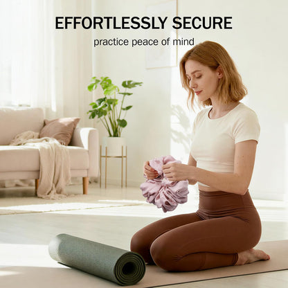 Slim Panda Yoga Mat Scrunchie,Style & Cute Mat Holder,Stretchable Velvet Fabric Fit All Standard Yoga Mats (mat not included)