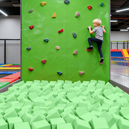 24PCS Foam Cubes 5"x5"x5"- Foam Pit Blocks Set, Soft Stacking Blocks for Indoor Games,Trampolines, Gymnastics, Parkour & Action Sport (6 Colors)