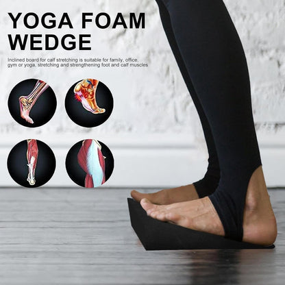 KYOFIS Yoga Foam Wedge, Slant Board for Squats EVA Calf Stretcher for Fitness, Pushup, Weightlifting, Yoga, Knees Over Toes Training (Size : 9x6x3cm)