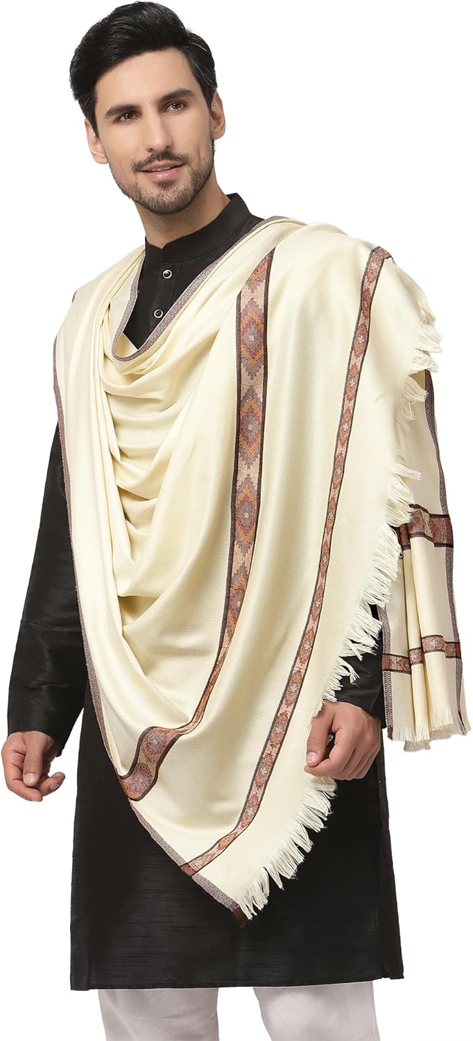 Weavers Villa Meditation Shawl/Wrap, Oversize Scarf or Stole. Unisex