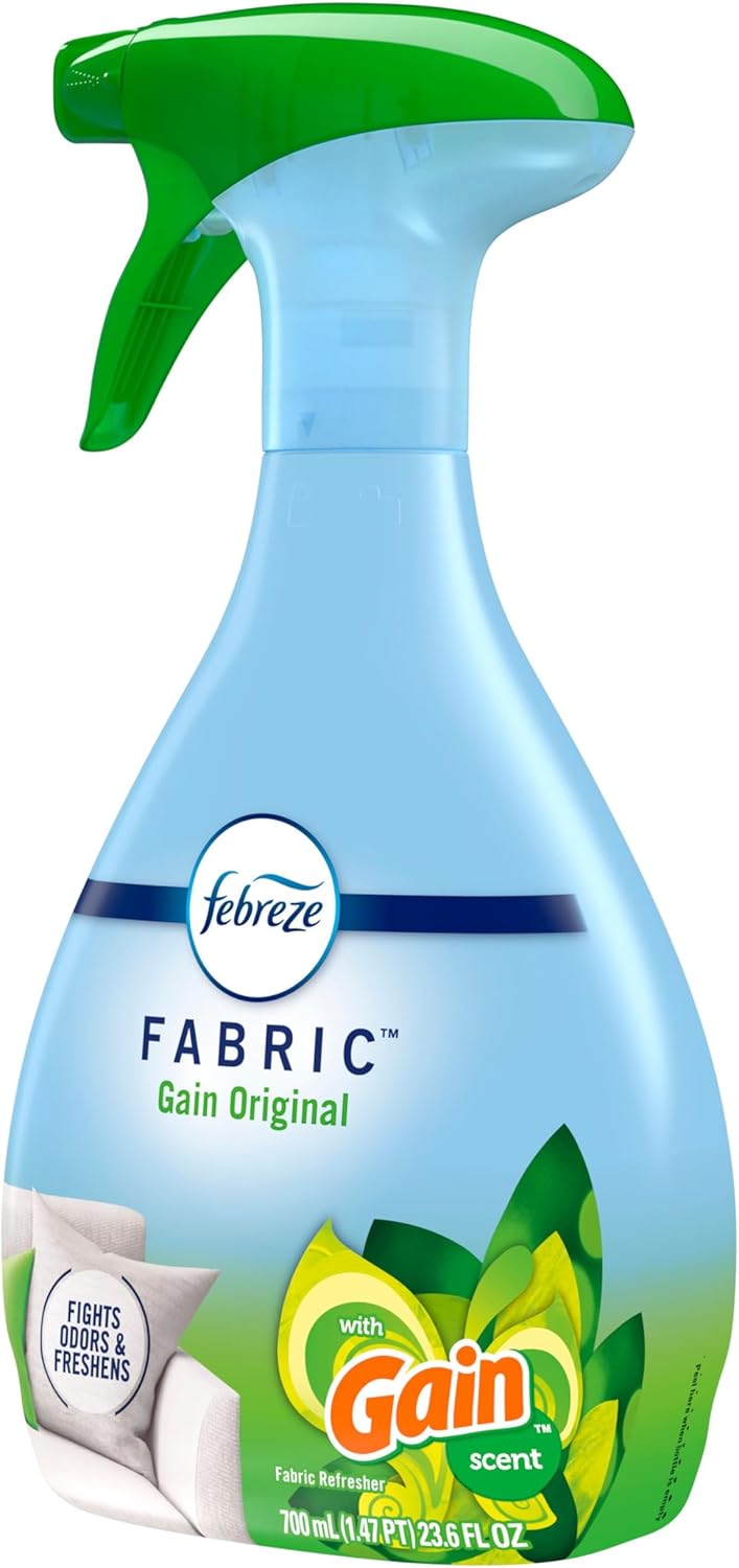 Febreze Fabric Spray Air Freshener, Odor-Fighting Fabric Refresher, Sneaker Balls Alternative, Couch Cleaner, Linen Spray, Multi-Use, Extra Strength Scent, 23.6 fl oz