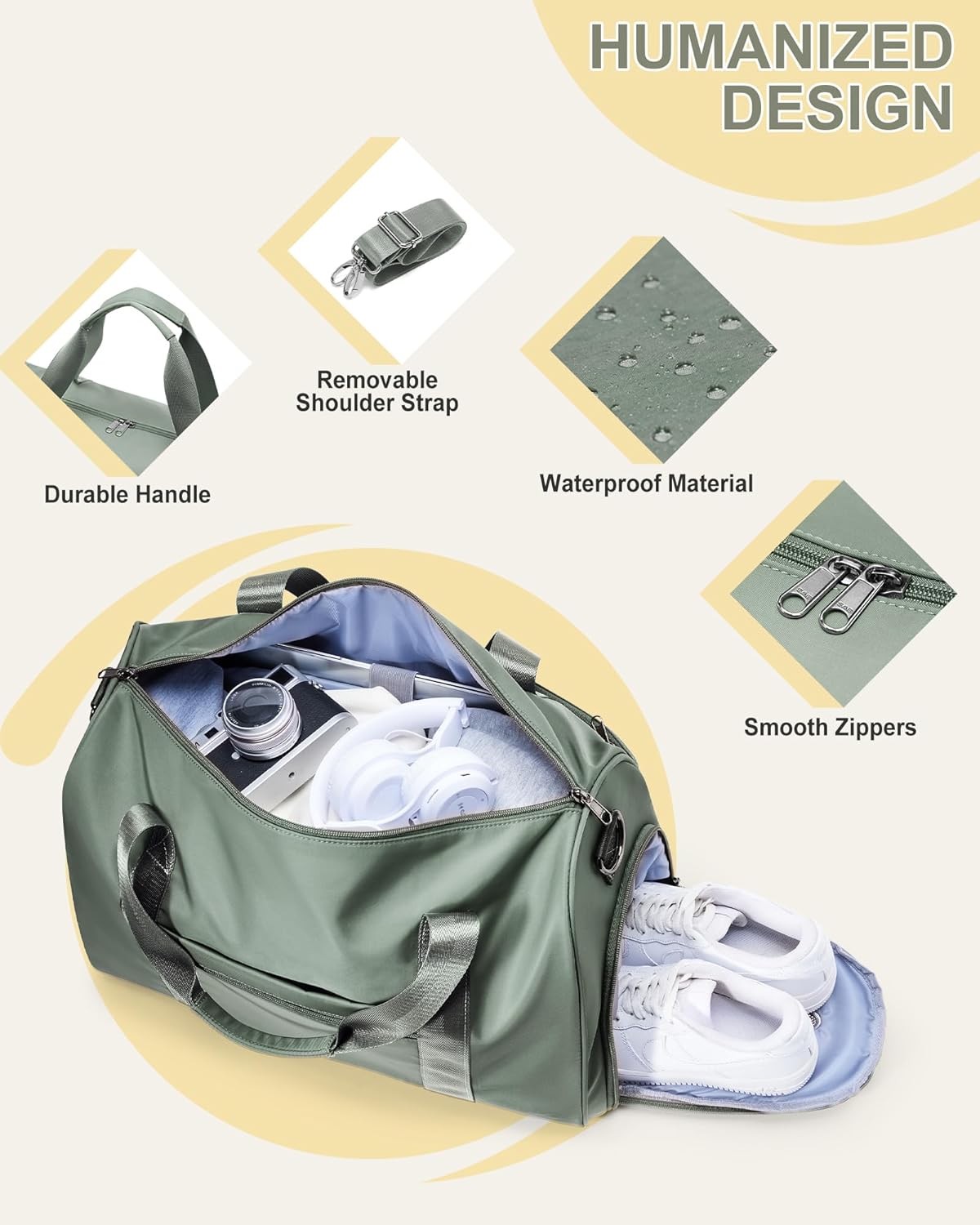 Gym Bag Womens Mens with Shoes Compartment and Wet Pocket Travel Duffel Bag for Women for Plane Sport Gym Tote Bags Swimming Yoga Waterproof Weekend Overnight Carry on Bag Hospital Holdalls - Colors A