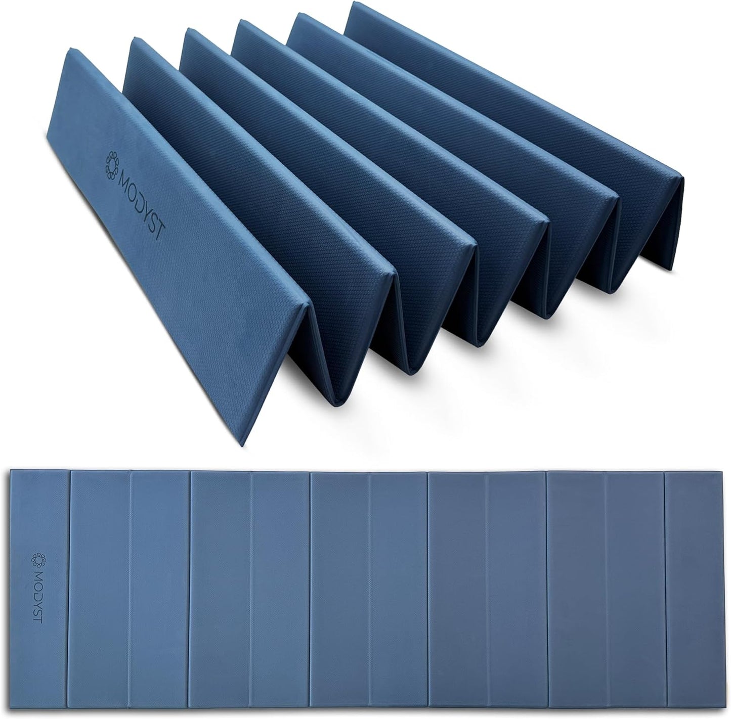 Folding Yoga Mat, TPE Folding Yoga Mat, Foldable Exercise Mat for Yoga, Pilates, Floor Workouts, Compact Design, Travel Friendly, Ideal for Home & Gym, Knee pad, Kneeling pad, No Roll Mat