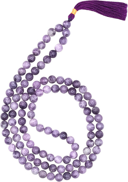 Amazing Gemstone 108 Beads Handmade Mala (Knotted, Rudraksha) - Colors B
