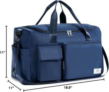 FIORETTO Women's Gym Duffle Bag with Shoes Compartment, 30L Capacity, Ideal for Travel, Gym, Sports, Duffel, Weekender