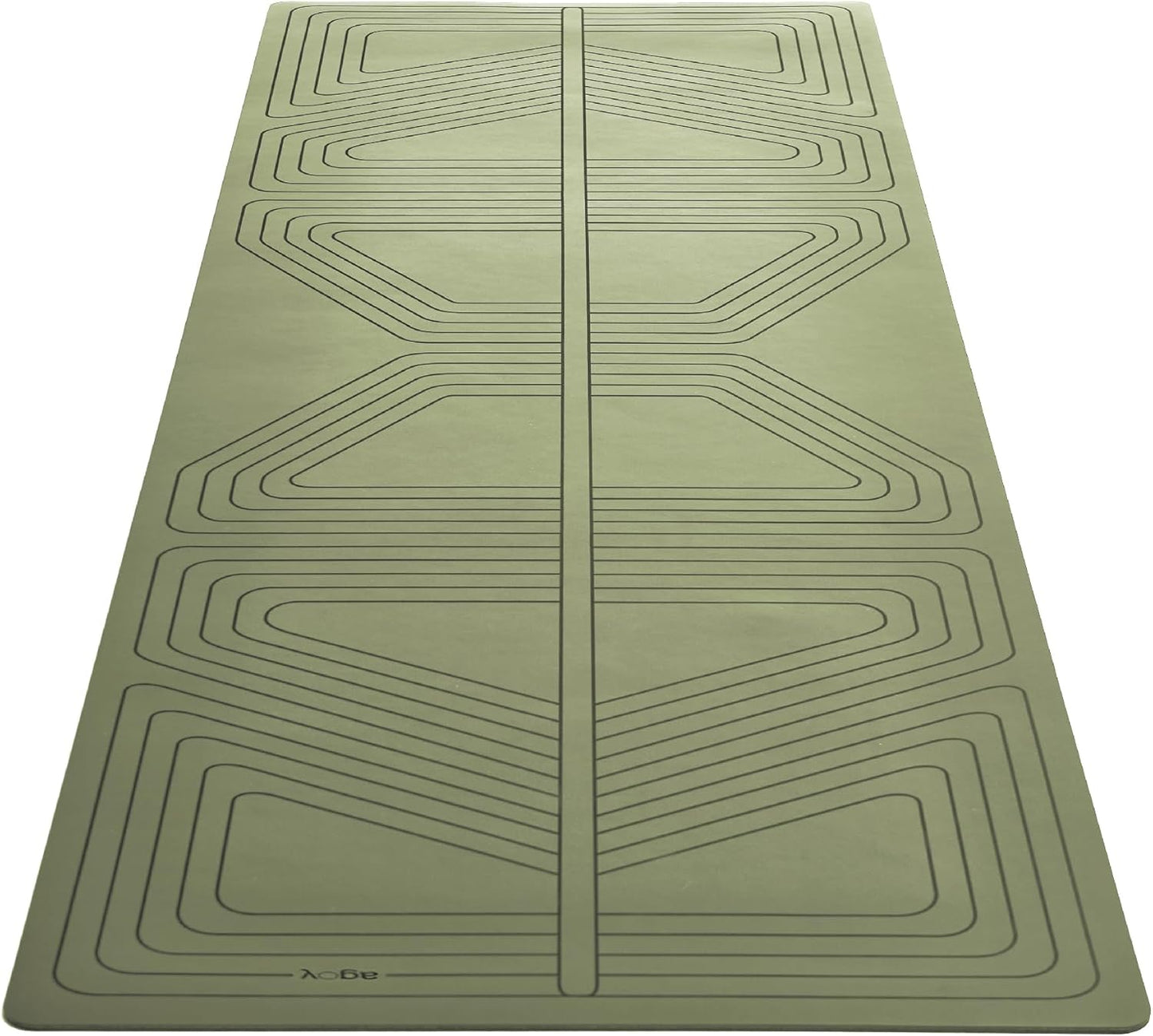 agoy PRO+ WARRIOR - Premium Non-Slip Yoga Mat – Eco-Conscious Design - PU Mat With Wet/Dry Grip+ - Focus Alignment - Lazer-Etched Technology - A Portable Standard Size Mat for All Styles of Yoga