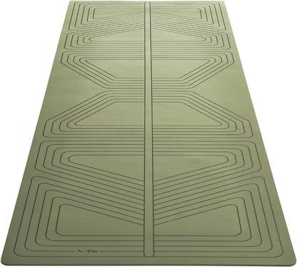 agoy PRO+ WARRIOR - Premium Non-Slip Yoga Mat – Eco-Conscious Design - PU Mat With Wet/Dry Grip+ - Focus Alignment - Lazer-Etched Technology - A Portable Standard Size Mat for All Styles of Yoga