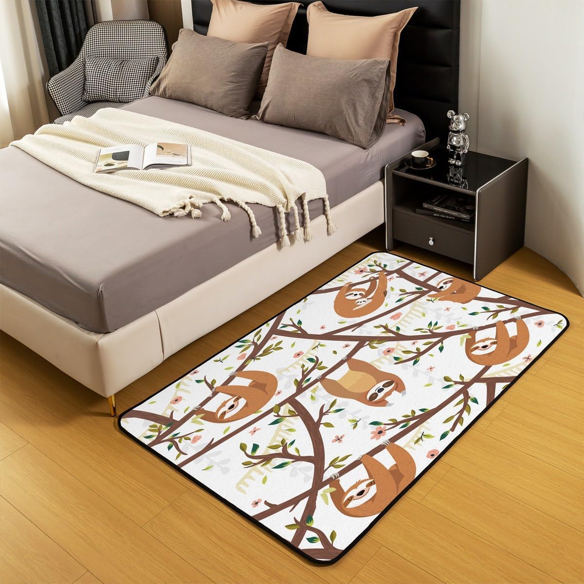 Zen Yoga Area Rug 3'x5' Boho Mandala Rugs for Living Room Bedroom Zen Spiritual Decorative Carpet Women Adults Super Cozy Floor Mats Home Decor