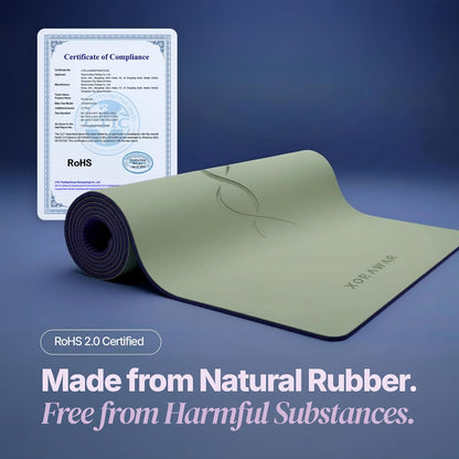 Natural Rubber Mat with Bag | 4.5 mm Pilates Mat | Non Slip Yoga Mat Non Slip| Gym Mats for Home Gym Floor Mat | Home Exercise Mats for Home Workout Accessories | Fitness Mat, Workout Mats for Home Gym | Yoga Matt | Stretching Mat