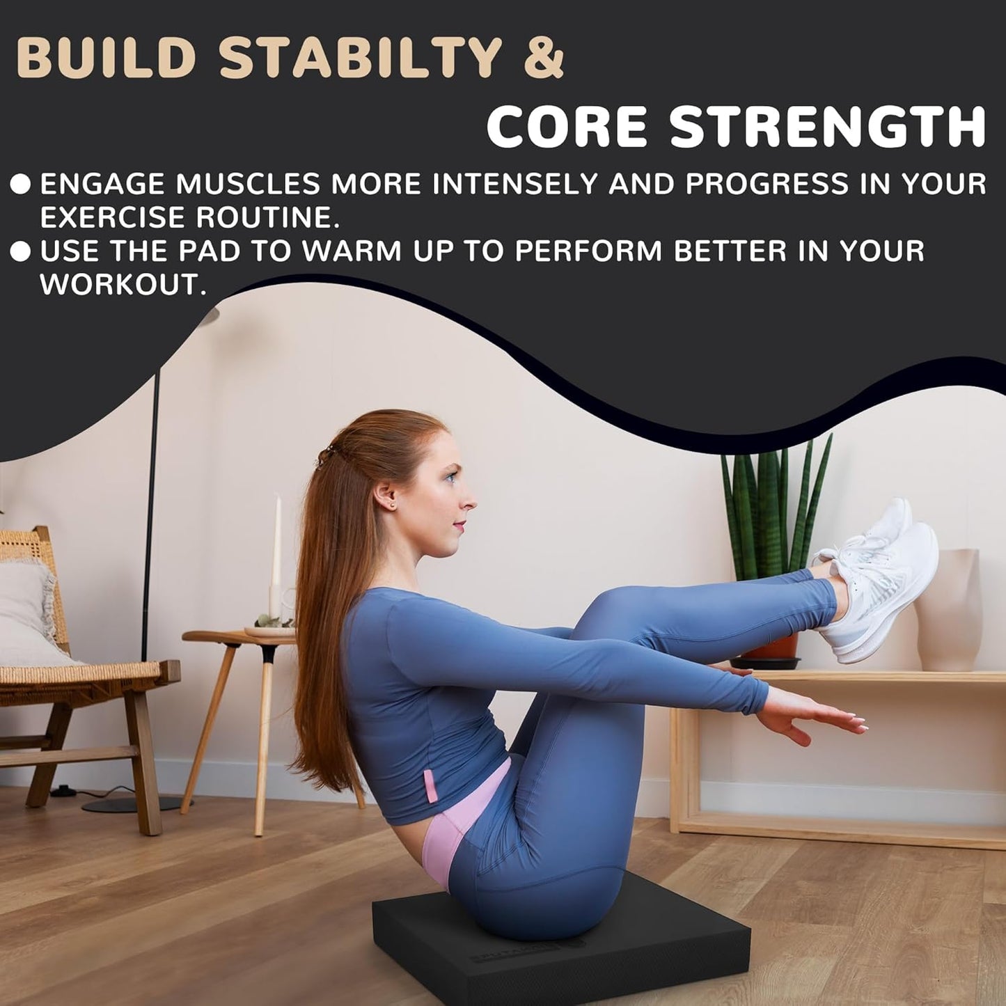 Fitvids Balance Pad, Nonslip Foam Balance Pad