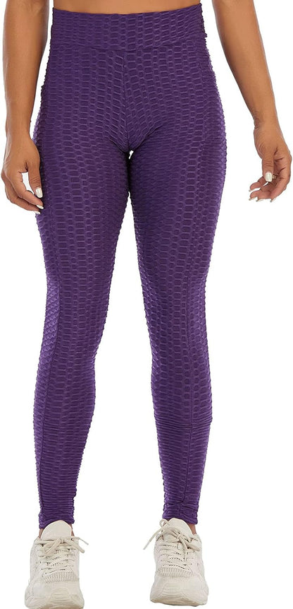 JGS1996 Butt Lifting Leggings for Women Tummy Control Workout Yoga Pants High Waisted Scrunch Booty Gym Tights