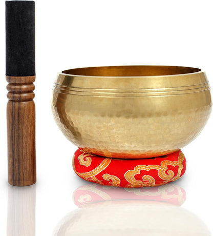 HIMALAYAN HEALING® Tibetan Singing Bowls Set~ Meditation Sound Bowl hand Hammered in Nepal For Yoga, Meditation, Mindfulness, Healing & Chakra balancing~