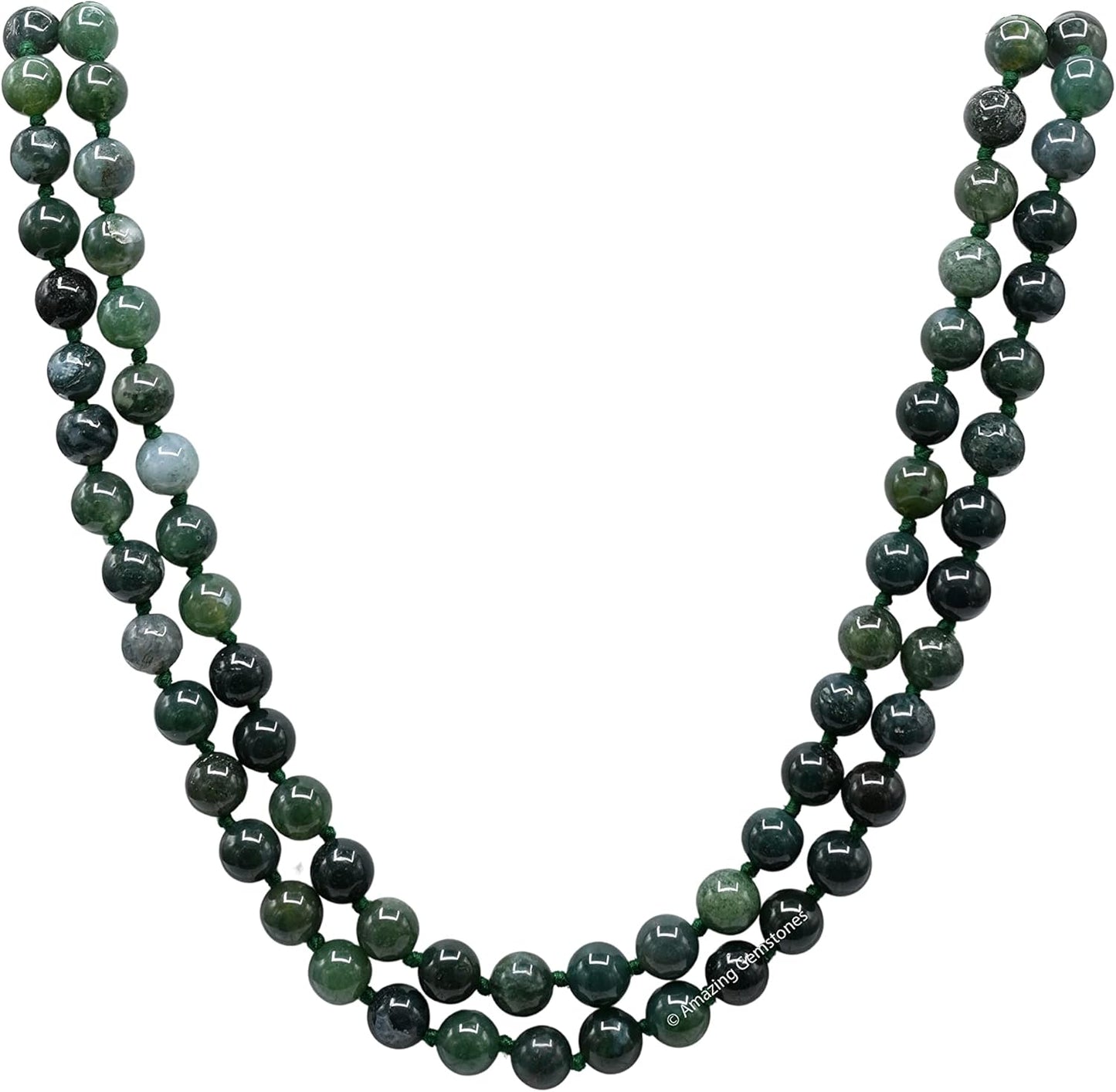 Amazing Gemstone 108 Beads Handmade Mala (Knotted, Rudraksha) - Colors A
