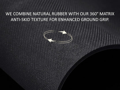 Premium Yoga Mat - 5mm Thick, Extra Wide & Long, Non-Slip Natural Rubber Base & PU Top, Anti-Tear, Ideal for Yoga, Pilates, and Fitness.