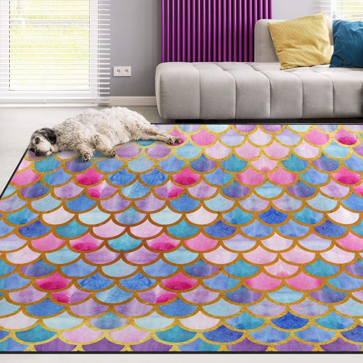 Sport Baseball Lace Non Slip Area Rug for Living Dinning Room Bedroom Kitchen, 5' x 7'(58 x 80 Inches), Sport Nursery Rug Floor Carpet Yoga Mat