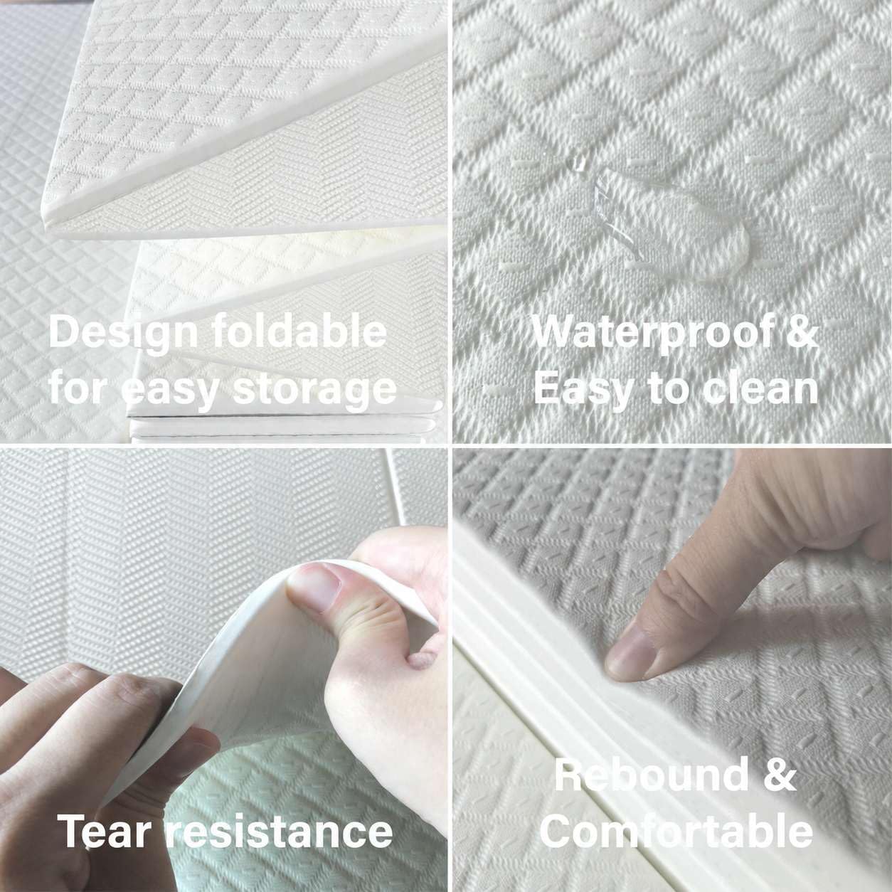 Foldable Yoga Exercise Mat – Lightweight, Anti-Slip, and Easy to Store for Yoga, Pilates, Home Workouts, and Floor Exercises