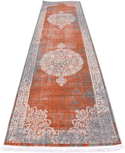 Unique Loom New Classical Collection Area Rug - Olwen (4'Round, Purple/ Gray)