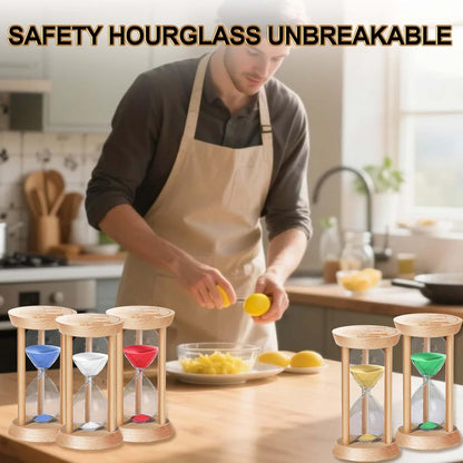 20 Minute Wooden Sand Timers,Large Bamboo Gold Sand Hourglass for Productivity, Meditation & Decor, 20 Min Reloj De Arena Sand Watch for Kitchen, Office, Game, Classroom, Yoga