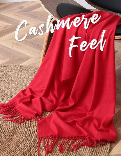 Women's Scarf Pashmina Shawls and Wraps for Evening Dress Wedding Bridal Bridesmaid Winter Warm Long Large Scarves - Colors A