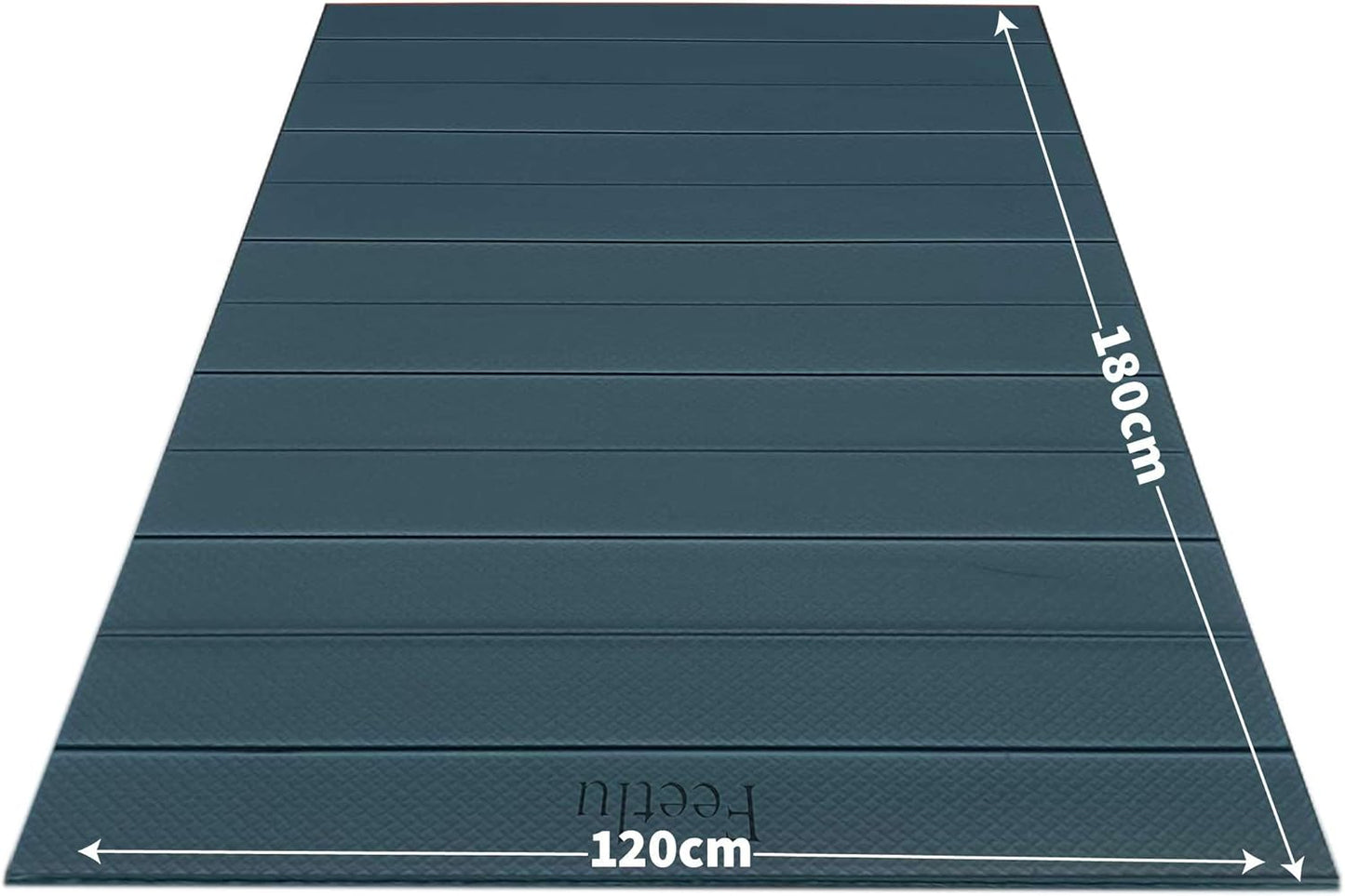 Foldable Large Yoga Mat: Extra 1/4 Inch Thick Workout Mat for Home Gym and Travel - Anti-Slip Folding Exercise Mat for Yoga, Pilates, and More