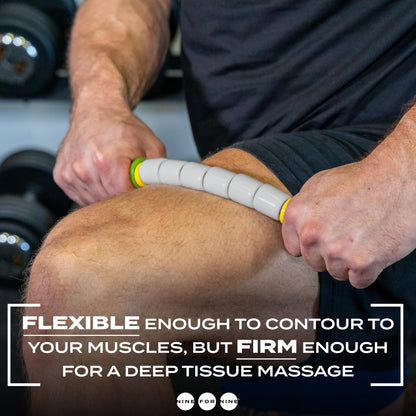 Massage Stick 24" Handheld Spindle Massage Roller - Full Body Muscle Recovery & Myofascial Release (Large - 24" Massage Stick)